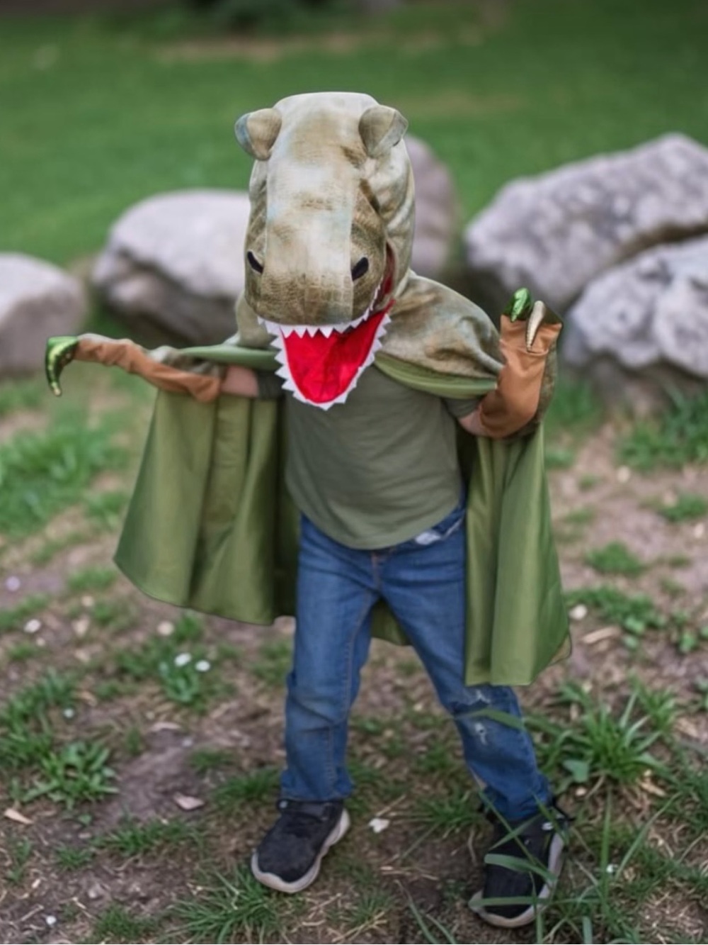 Great Pretenders Grandasaurus T-Rex Cape Kids Dinosaur Costume
